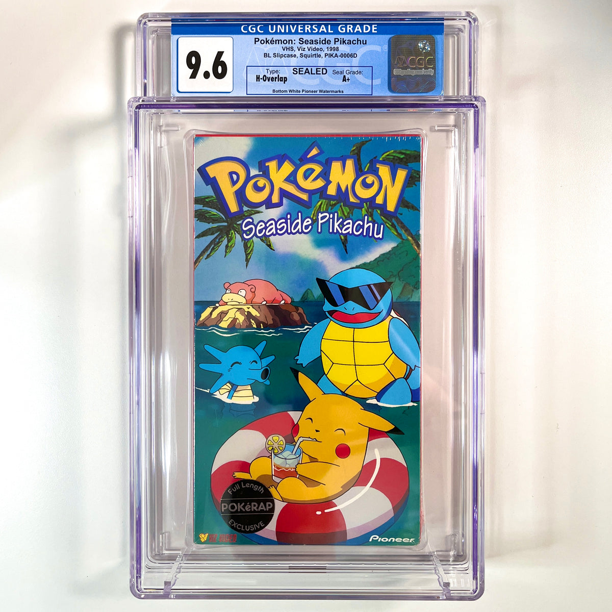CGC 9.6 💎 A+ Pokémon: Seaside Pikachu - Graded VHS