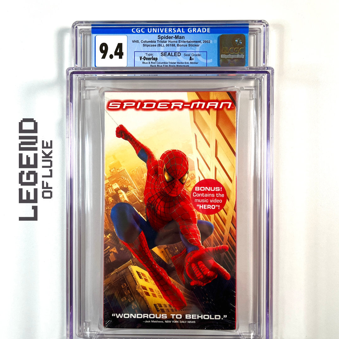 CGC 9.4 💎 A+ Spider-man - Graded VHS