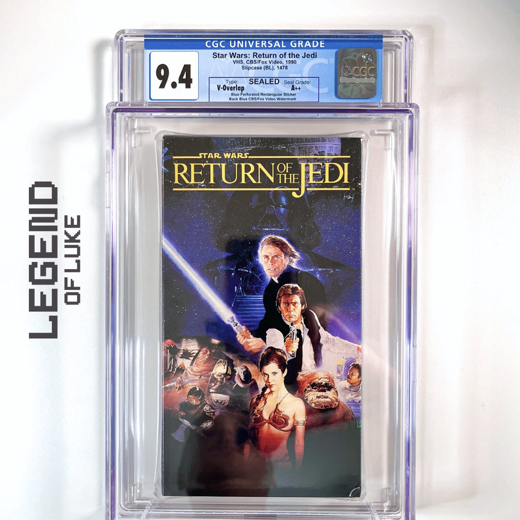 CGC 9.4 💎A++ Star Wars Return of the Jedi - Graded VHS