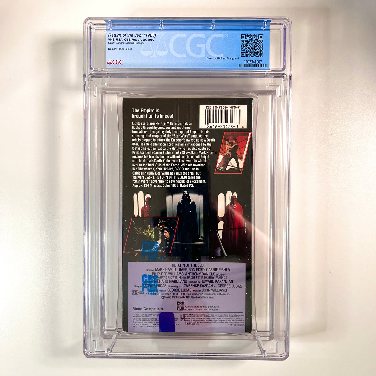 CGC 9.4 💎A++ Star Wars Return of the Jedi - Graded VHS