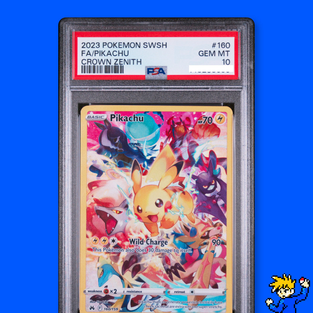 PSA 10 💎 MINT - Pikachu (Secret) 160/159 - Crown Zenith