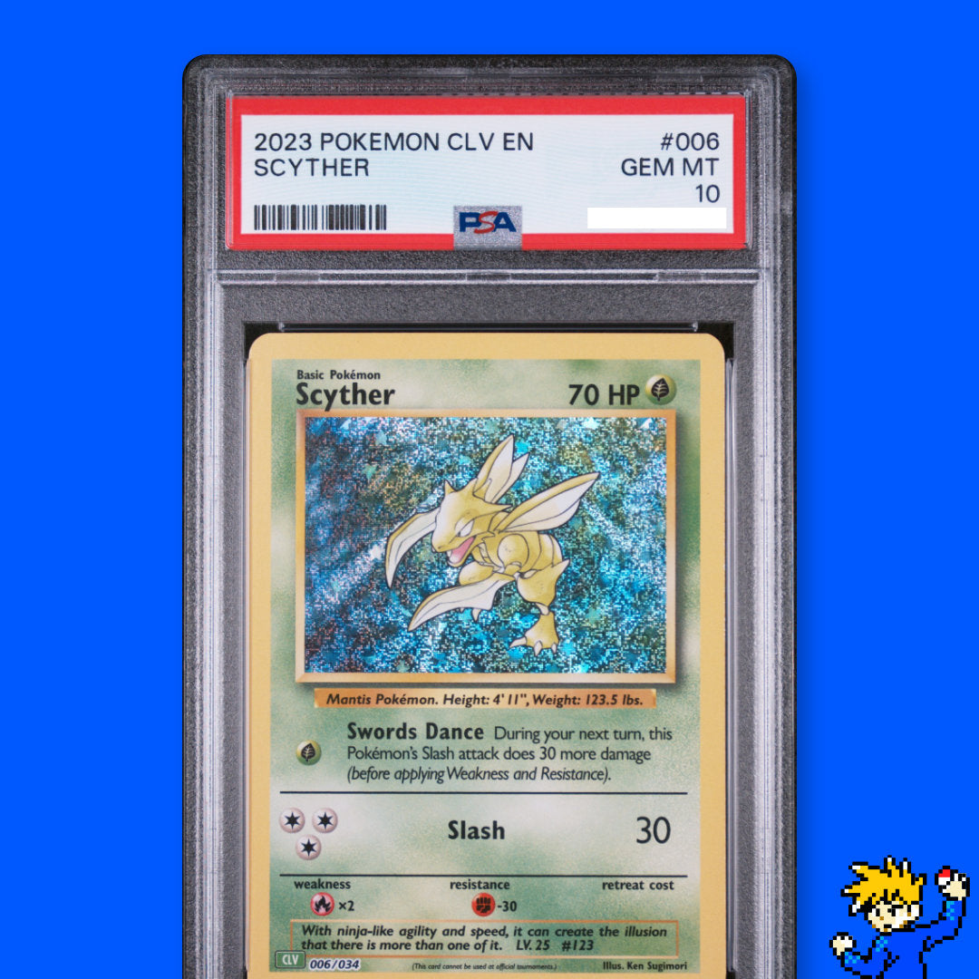 PSA 10 💎 MINT - Scyther holo 006/034 - Pokémon TCG Classic