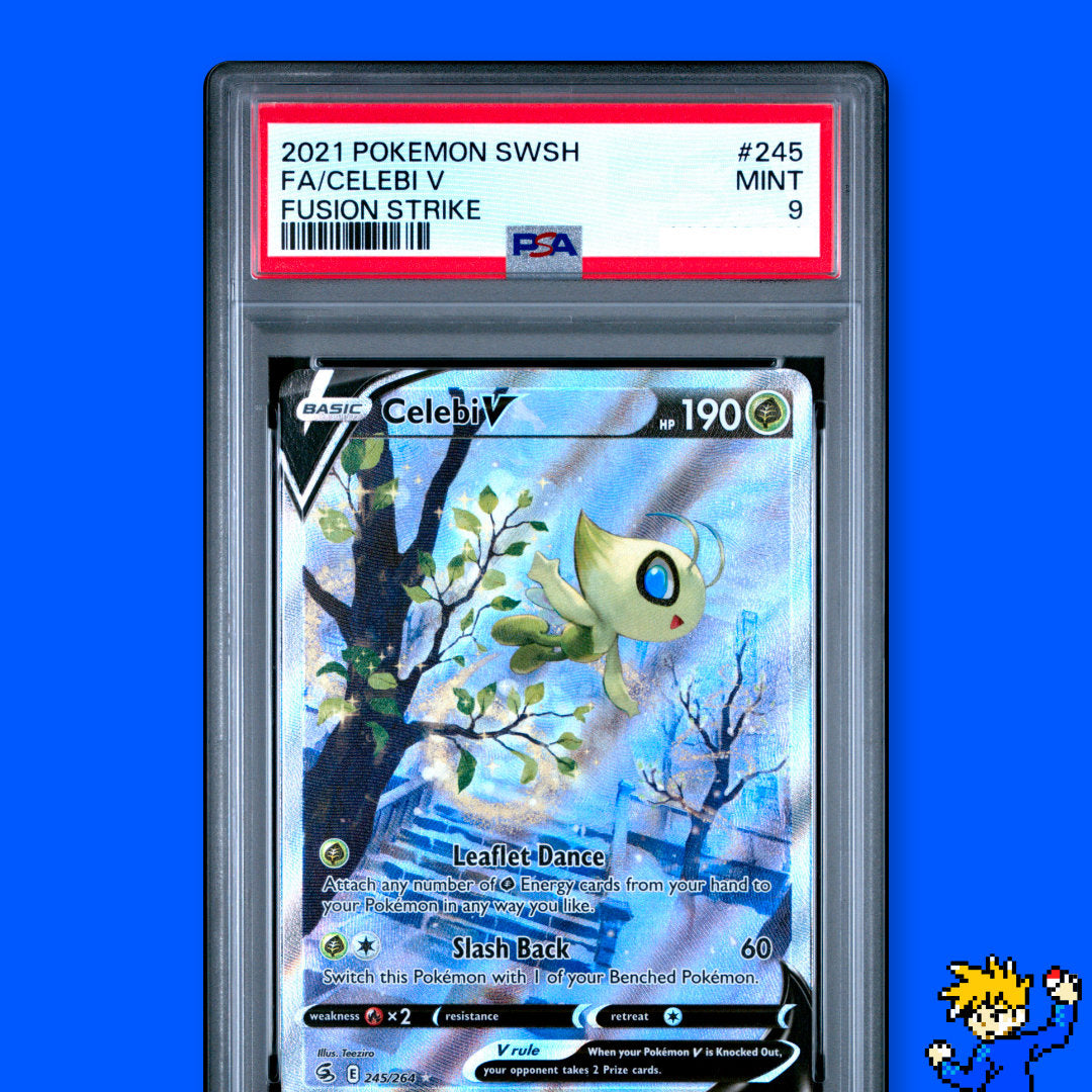 PSA 9 💎 MINT - Celebi V Alt Art 246/264 - Fusion Strike