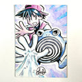 Sketch Card - Red's Poliwhirl